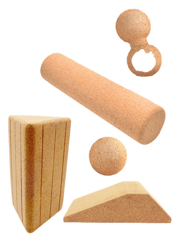 Cork yoga brick Cork massage ball peanut ball Cork fascia ball cork ball Yoga Cork ball factory wholesale