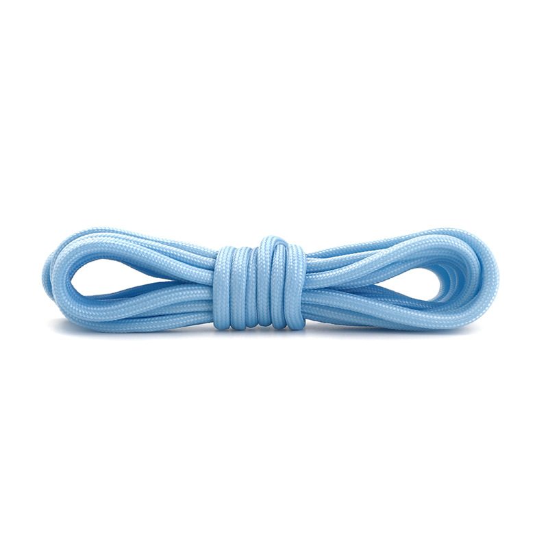 4mm round luminous fluorescent polyester color shoelaces fit aj sneakers sneakers dad shoes fly woven shoes children's shoes