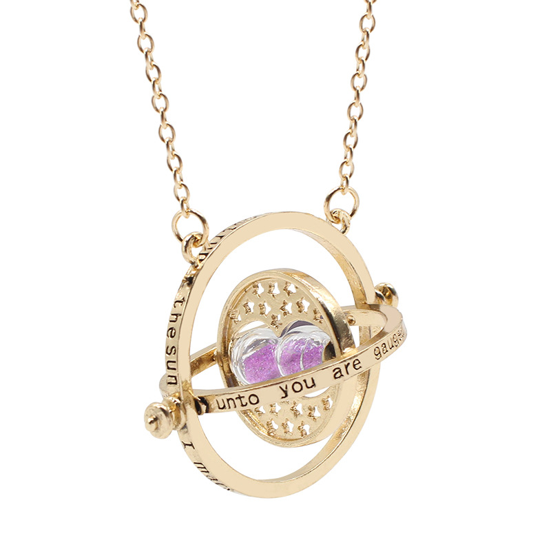Gold powder hourglass