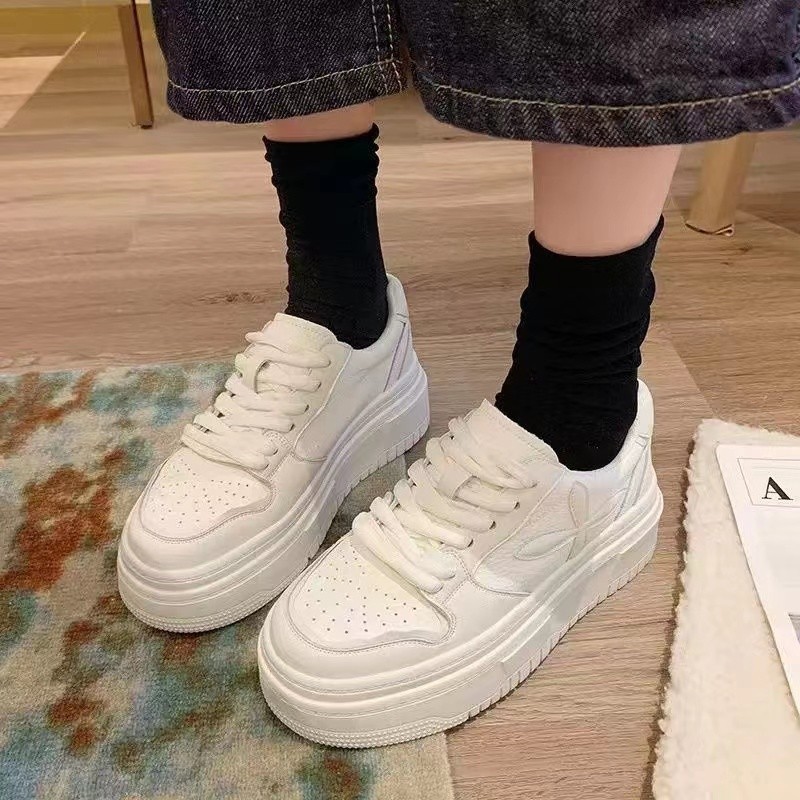 National Trendy Thick-soled White Shoes Children's 2023 Summer New Korean-style ins Trendy All-match Casual Student Skate Shoes