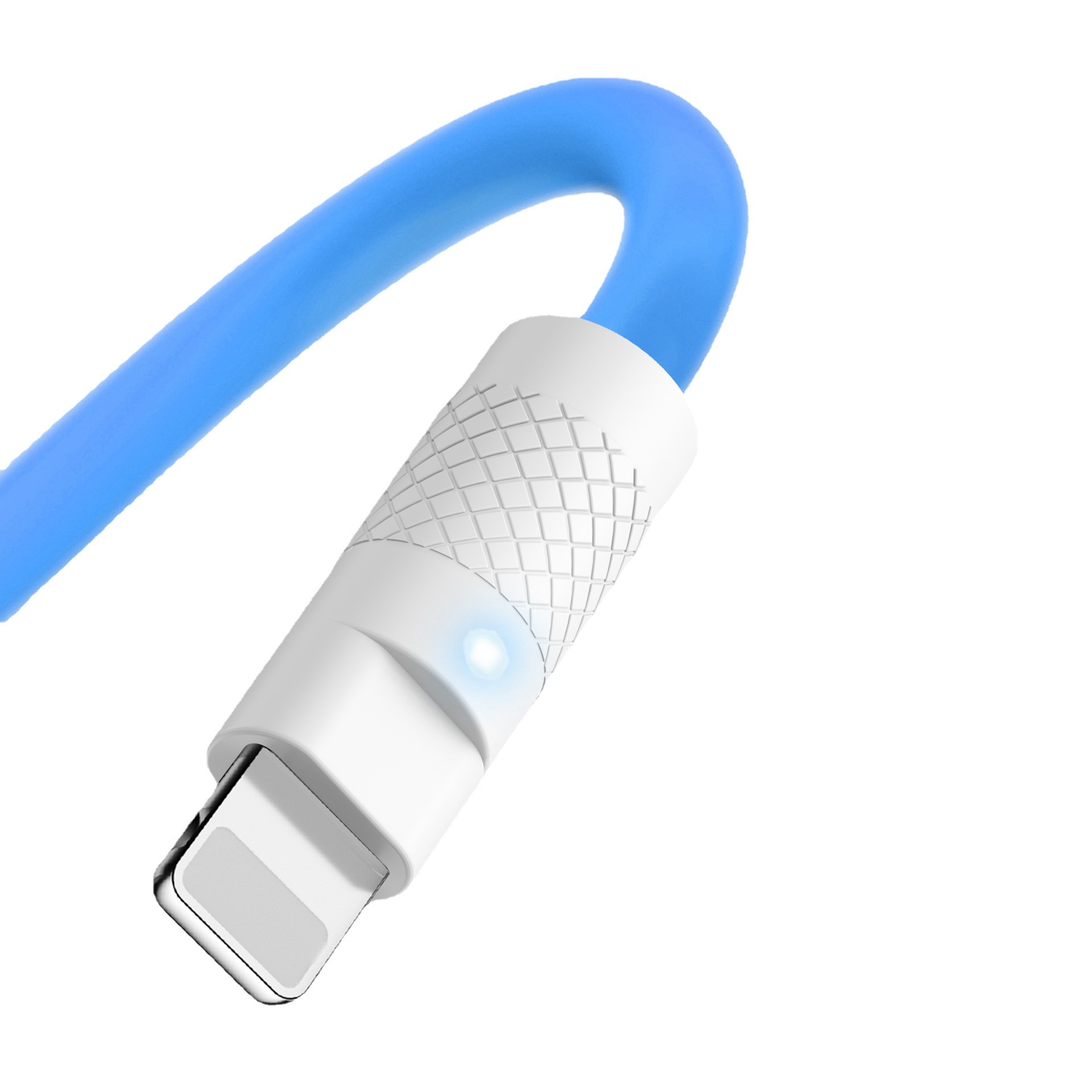 Airport cable liquid silicone mobile phone data cable Android charging cable type-c data cable usb with light data cable