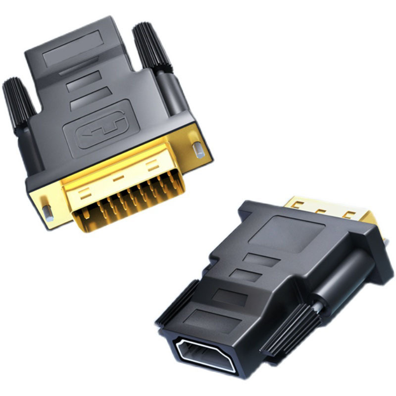 [In stock] DVI male to HDMI female adapter computer dvi male 24+1 to hdmi female HD adapter