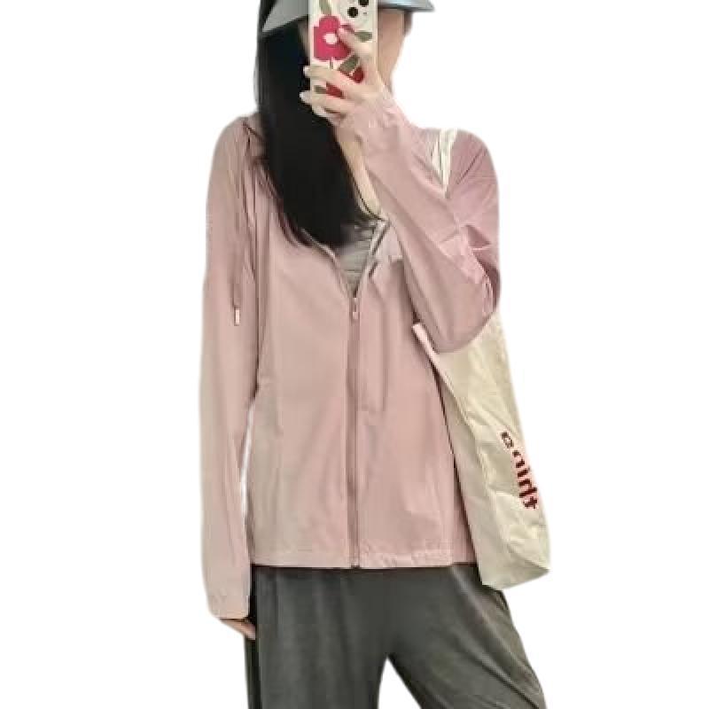 Trendy Brand Ice Silk Sunscreen Clothing Girl's Summer Ultraviolet Protection Suit Coat Thin Breathable Outdoor Loose Top