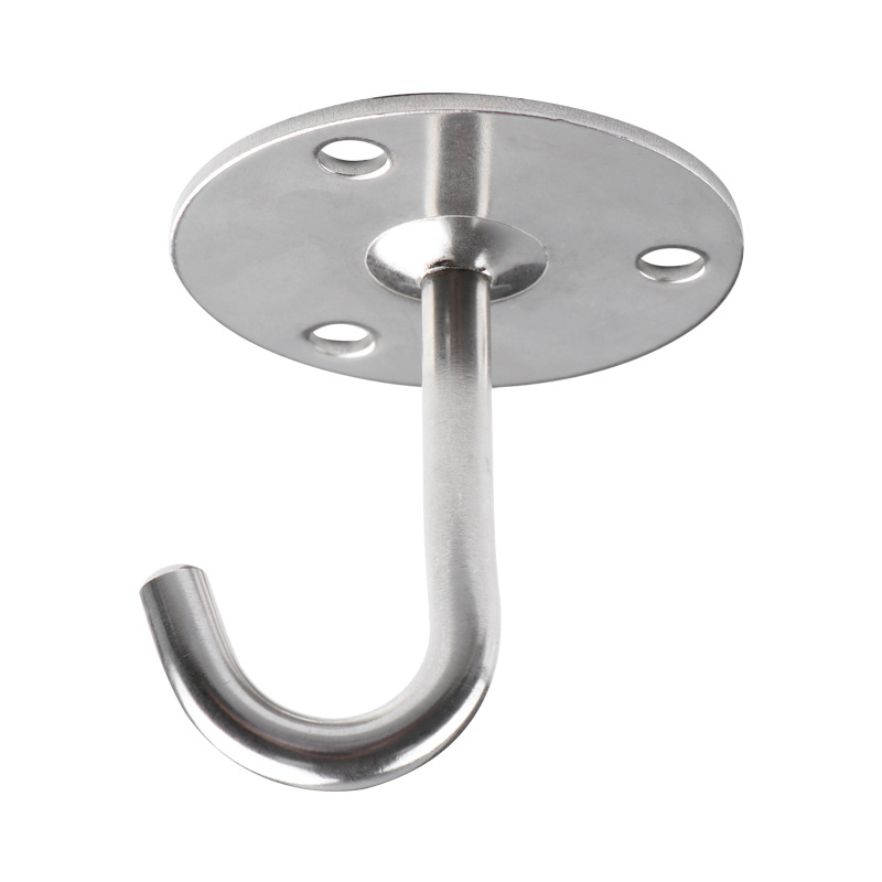 Stainless Steel Wall Ceiling Hook Black Top Hook Sandbag Projection Curtain Roof Ceiling Hook Fan Hook Single Hook