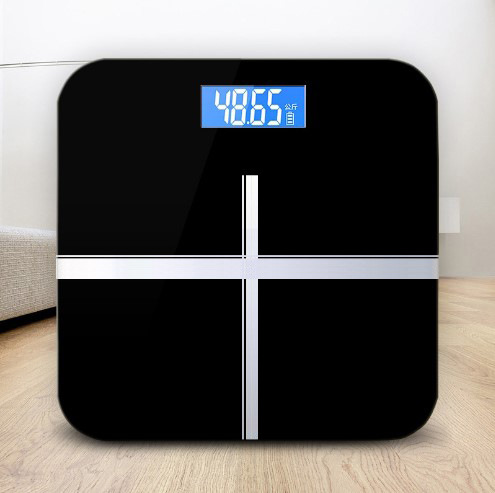 Factory freight health cross Square Electronic scale measuring weight electronic weight scale battery gift wholesale printing