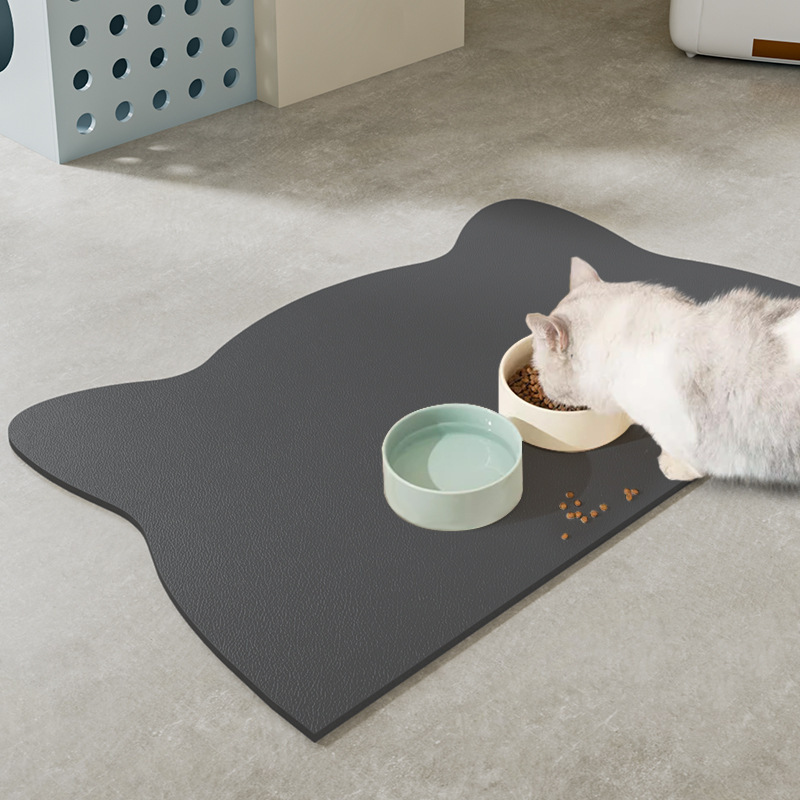 Pet Placemat Non-slip Absorbent Floor Mat for Cats Dogs and Cats Special Leak-proof Food Supplies Cat Bowl Mat