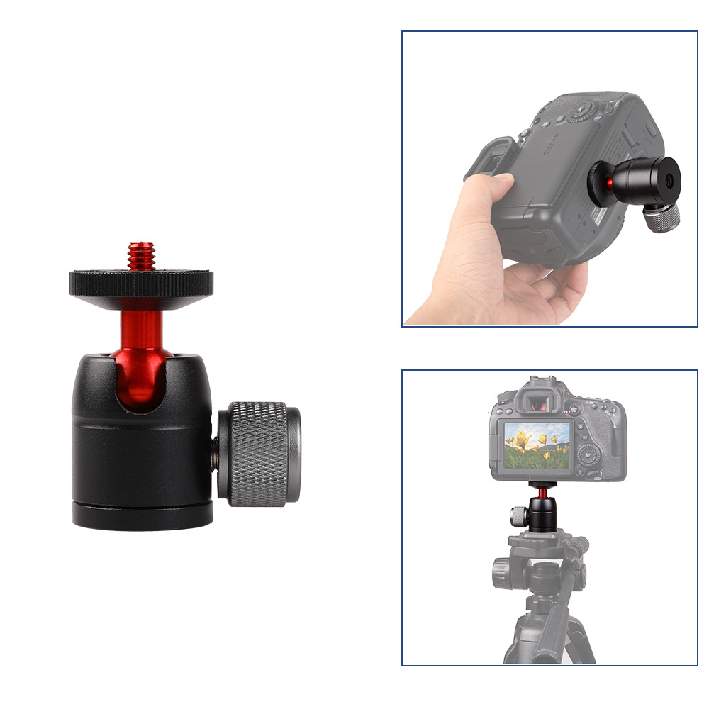 Metal micro single tripod camera fill light bracket beauty lamp holder projector monitor universal spherical head