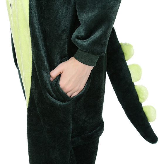 Cross-border cartoon one-piece flannel pajamas animal children parent-child performance costume dinosaur Tianma Unicorn