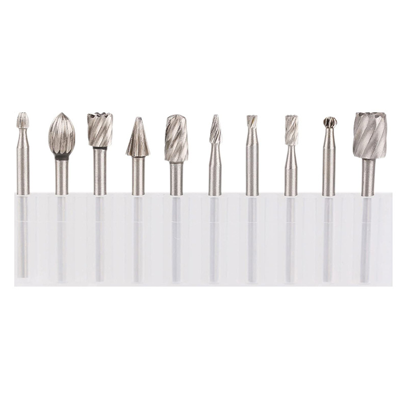 20-piece set of woodworking high-speed steel rotating file Electric Electric electric grinding woodworking carving grinding grinding head milling cutter accessories set