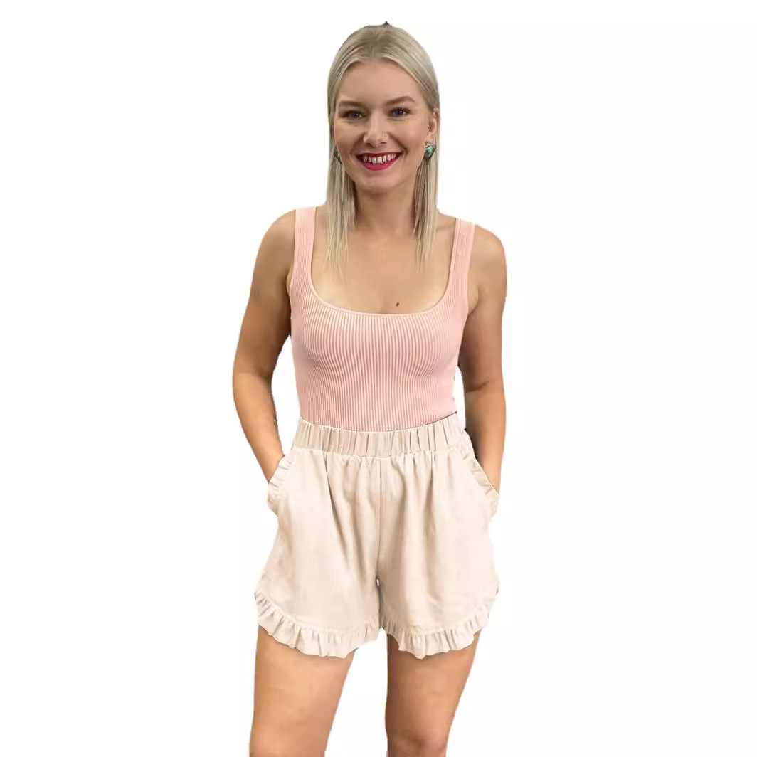 Cross-border 2024 New Women's Shorts Amazon Hot Selling European and American Joker Casual High Waist Loose Cotton and Linen Wide Leg Pants