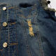 Men's Korean-style slim-fit trendy men's denim vest large size foreign trade motorcycle vest vest