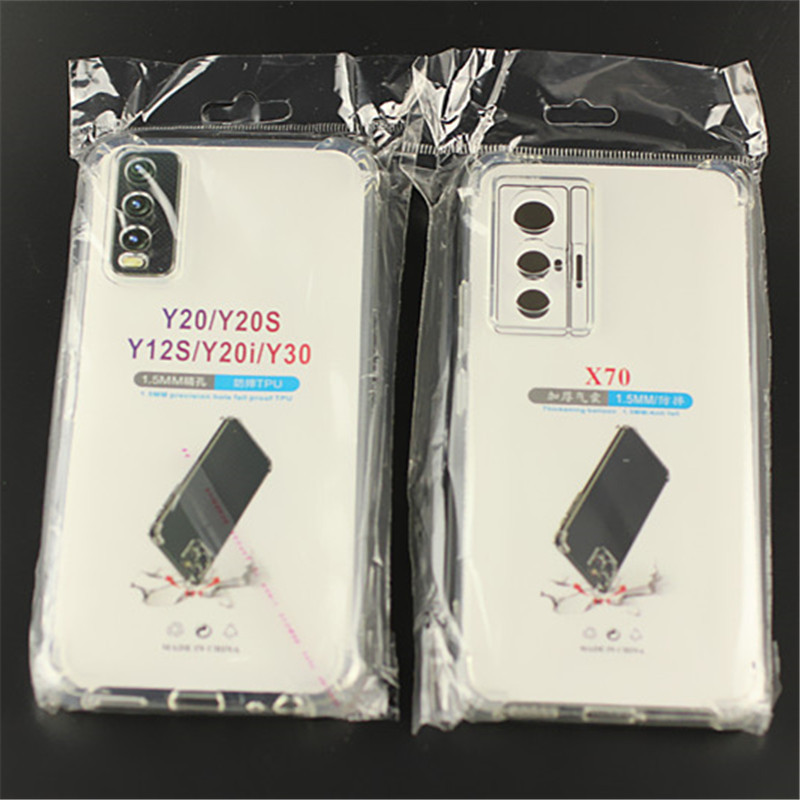Applicable to VIVO S15 X90 S16P Y52S thickened airbag drop-resistant mobile phone case TPU transparent soft case Wholesale