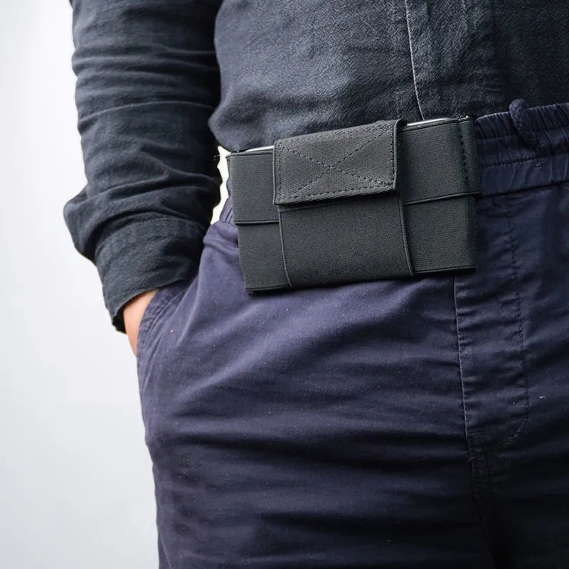 New close-fitting outdoor sports elastic invisible waist bag mountaineering fitness running mini mobile phone portable belt waist bag