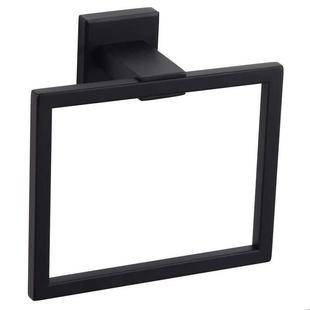 Black Towel Ring Stainless Steel Nordic Square Towel Rack Towel Rack Towel Rack Towel Hanging Ring Towel Hanging Square Ring