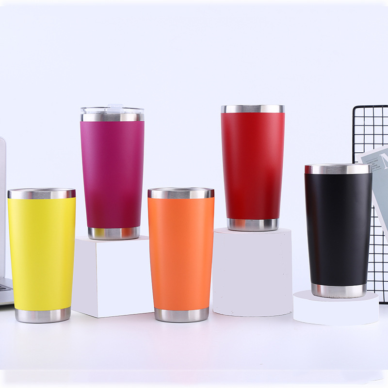Amazon 20oz Car Cup спрей 304 кружка из нержавеющей стали большой емкости пакет для льда чашка портативная Автомобильная чашка