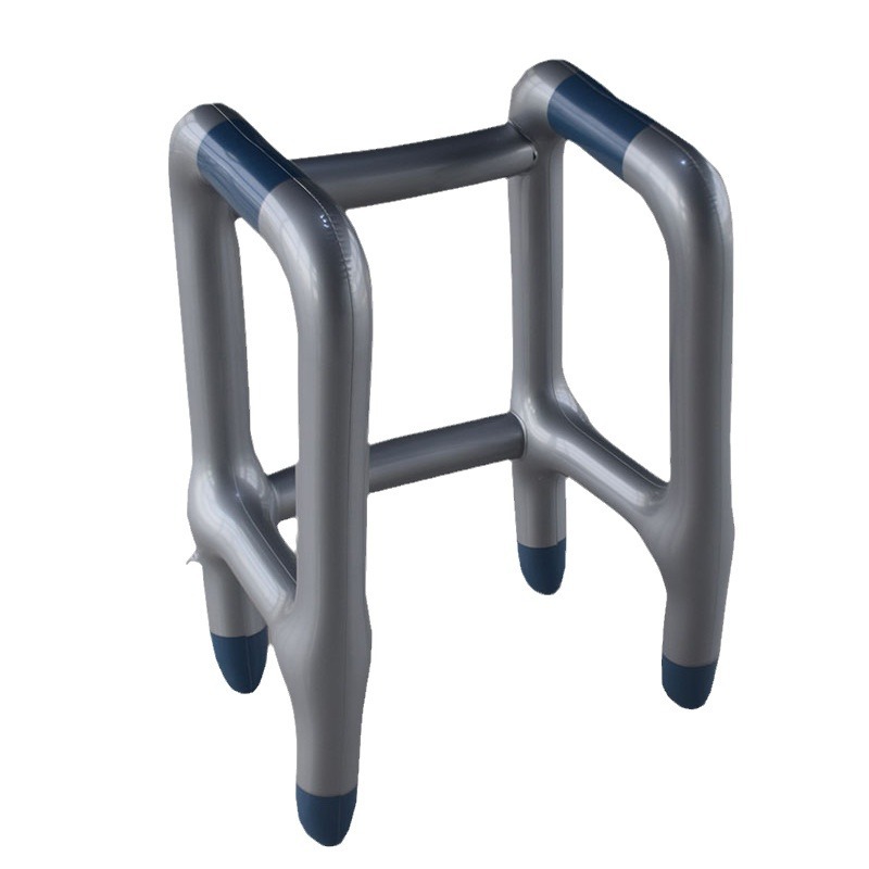 Spot wholesale inflatable walking aid disabled cross-border PVC blowing crutch props inflatable walking aid set