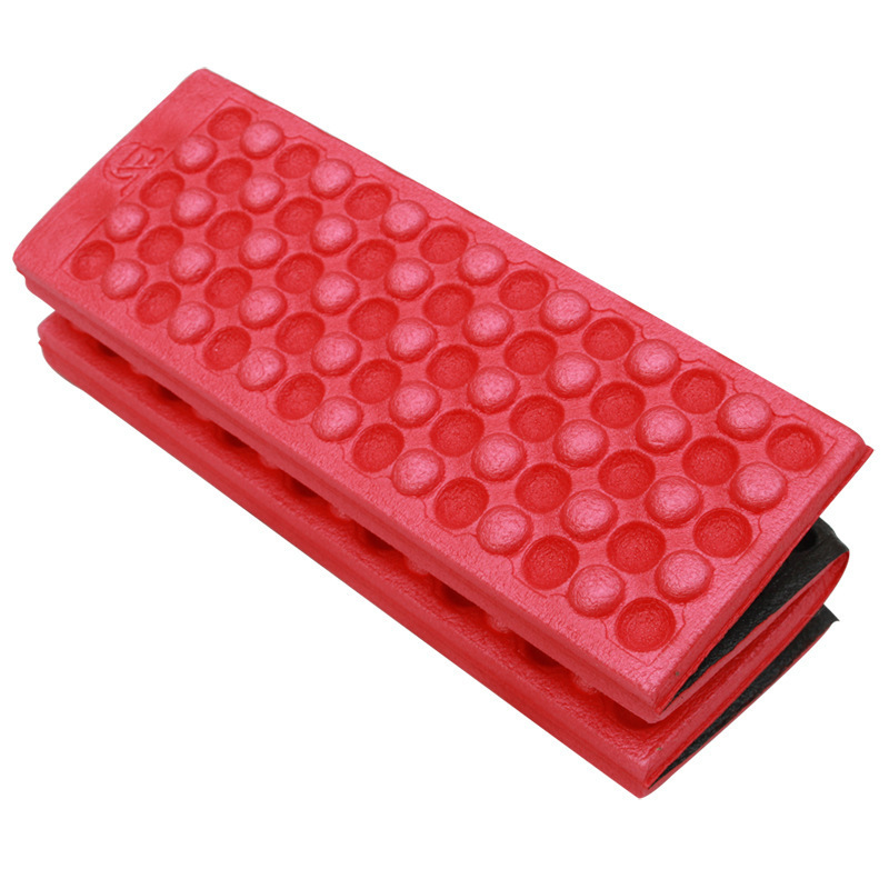 Factory direct outdoor portable lightweight honeycomb XPE foam four folding cushion single moisture-proof 20% folding cushion