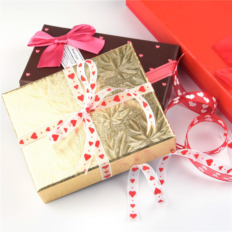 Cross-border Wedding Printed Ribbon Multicolor Combination Valentine's Day Gift Packaging Rope Ribbon Set 5 Mixed Pack 1 m