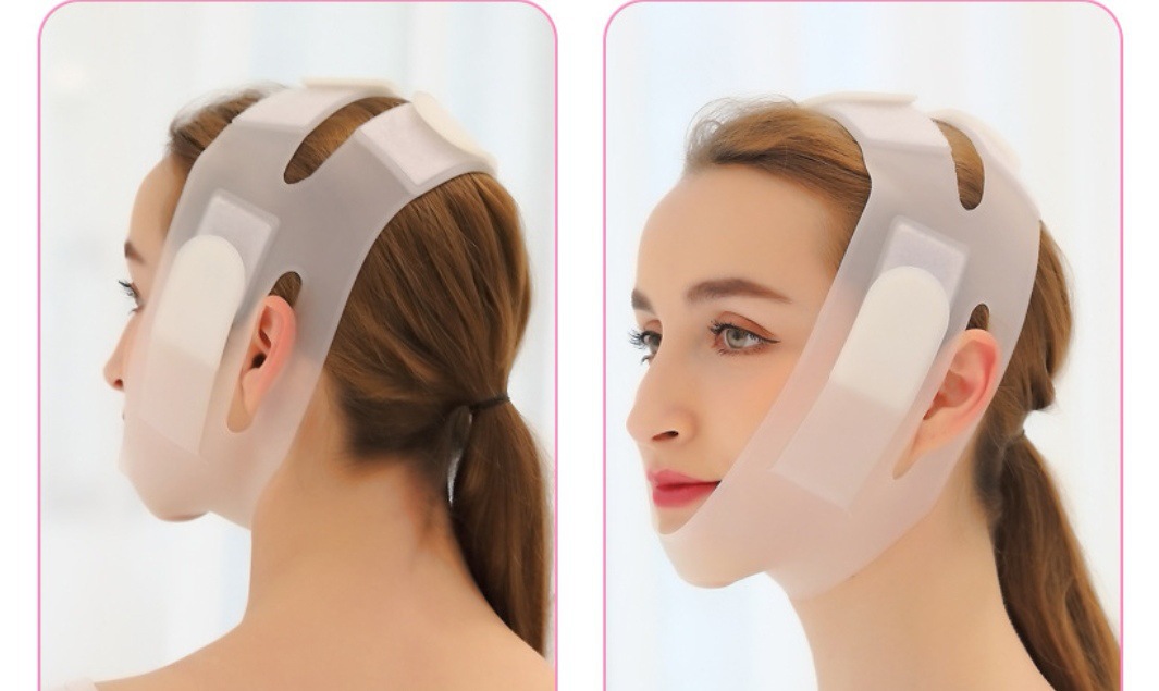 Силиконовый V-образный пояс V-Face Артефакт Лифтинг Lafayette Плотный маленький V-образный Face Маска для лица Подъемный пояс