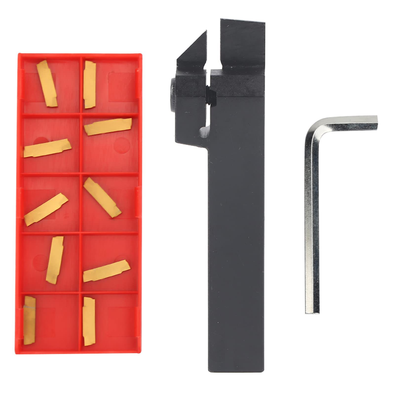 Cross-border 1 piece MGEHR1616-2 heavy-duty grooving cutting tool holder +10 pieces MGMN200-G blades