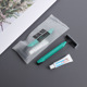 Black block pattern soft film with green handle razor paste