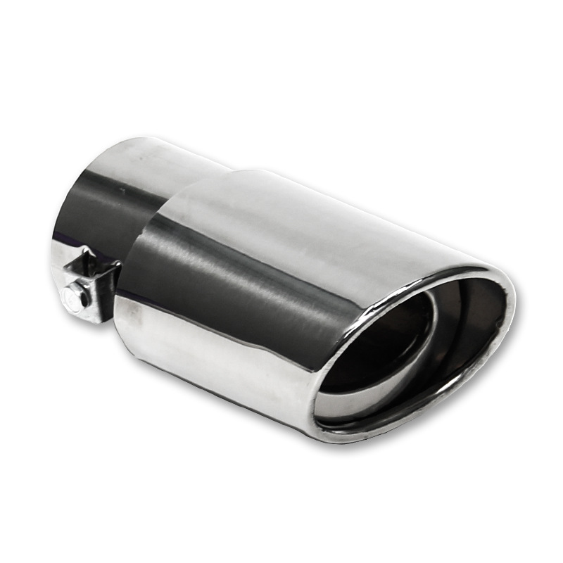 Spot wholesale car modified color plated tail throat tail pipe grilled blue large curved straight car exhaust muffler Universal