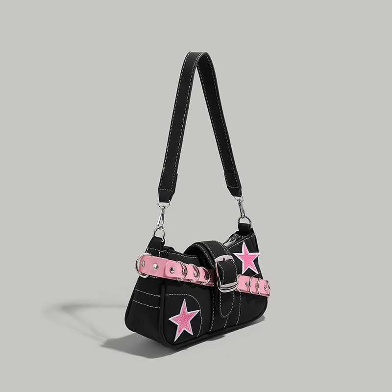 Internet Celebrity Original Niche Design One-shoulder Baguette Bag for Women 2023 New Y2k Sweet Cool Sexy High-end Armpit Bag