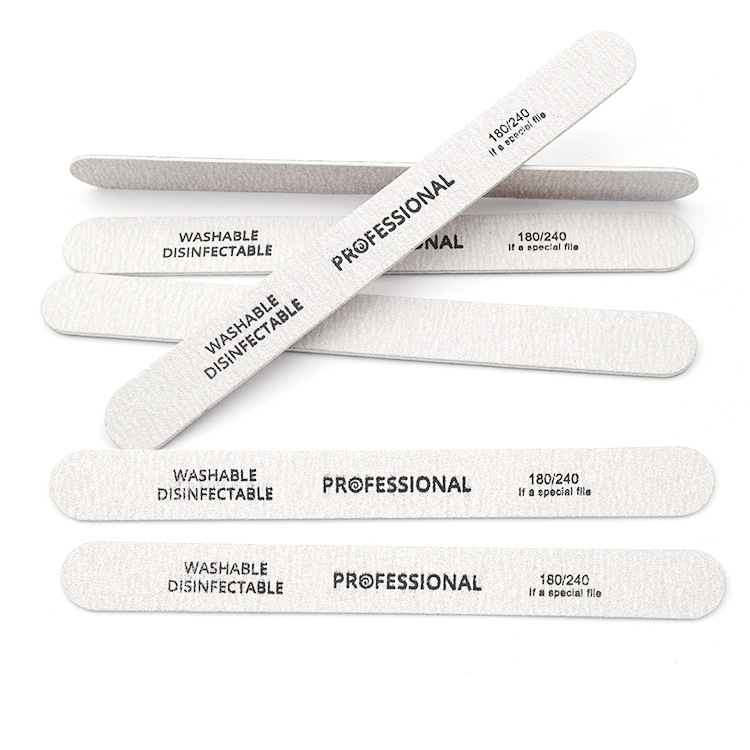 Professional nail file special for real nail repair wood chip thin rub thin gray white file strip wood leather grinding strip