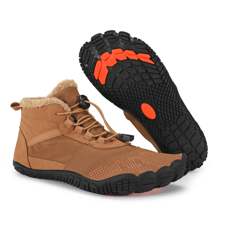Factory Direct cross-border 2023 fitness fleece-lined waterproof snow boots foldable breathable lightweight mountaineering casual cotton shoes