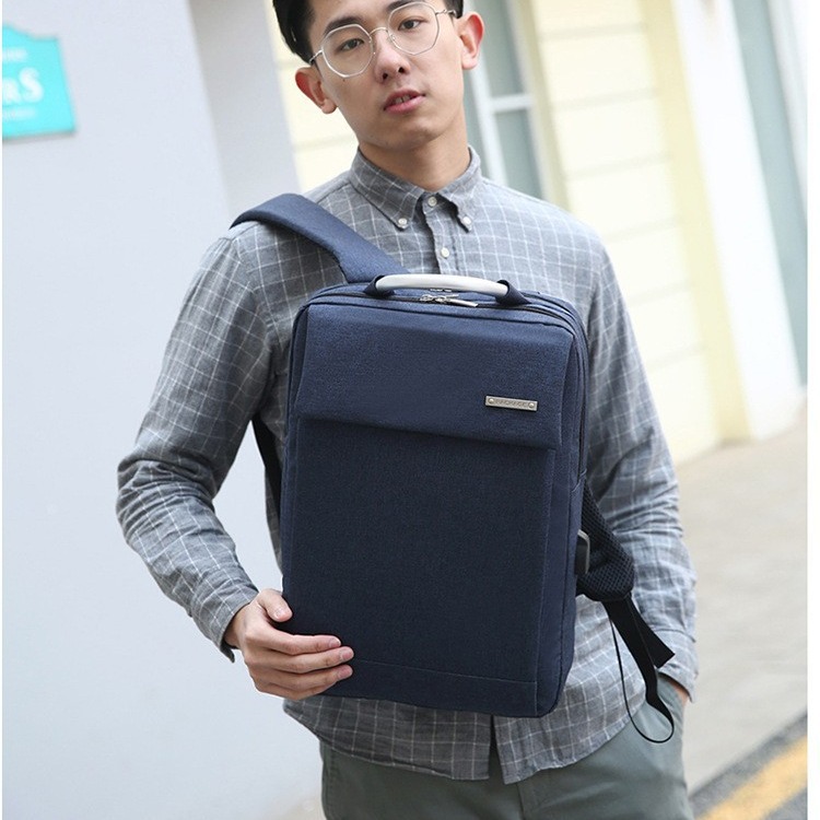 Wholesale Business Backpack Men's New Simple All-match Commuter Computer Bag Waterproof Wear-resistant Multifunctional Travel Bag
