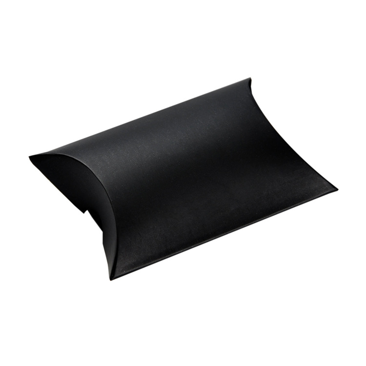 White Cardboard Kraft Paper Color Pillow Box Folding Packaging Paper Box Pillow Bag Bronzing Wedding Candy Box