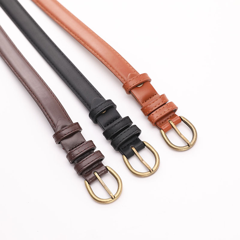 New South Korea soft fashion thin belt Women's simple all-match decorative jeans with dress thin belt Women's