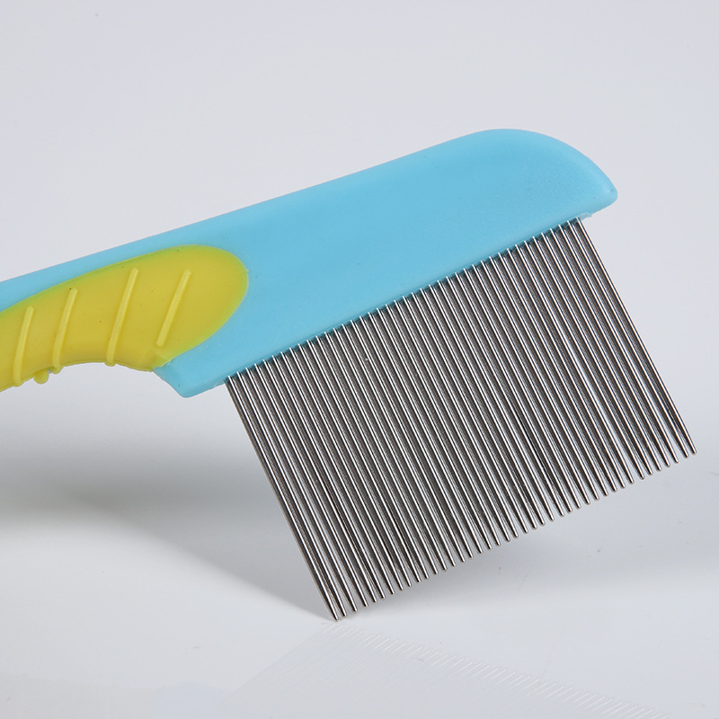 Pet Products Dog Long Handle Flea Comb Cleaning Products Long Needle Teeth Cat Dog Lice Removal Comb Pet Comb