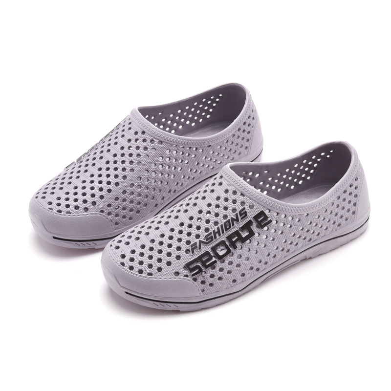 New summer men's hole sandals breathable mesh shoes casual bird nest shoes outdoor wading beach upstream shoes wholesale