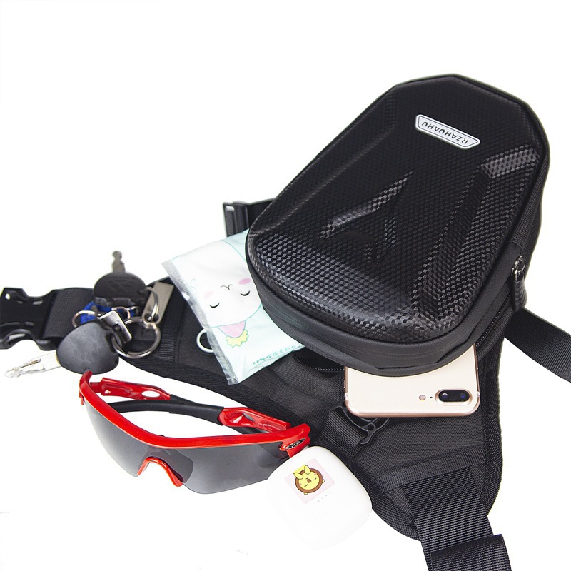 Motorcycle Hard Shell Leg Bag Riding Bag Motorcycle Crossbody Bag Men's Waist Bag Outlet Cross-Bag Riding Backpack Waterproof