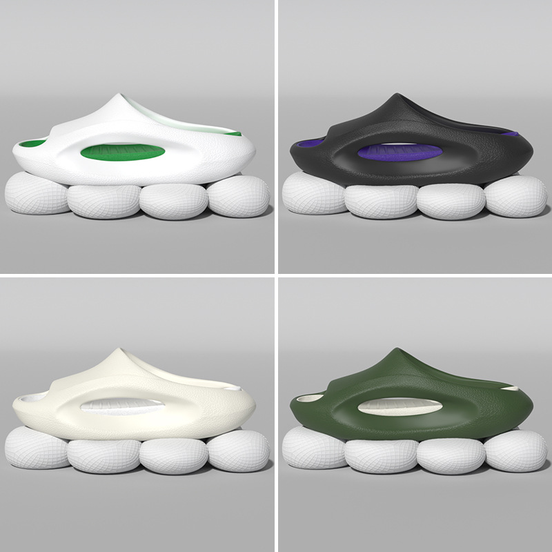 Couple's Soft Bottom Slippers Women's Summer Home Non-Slip Slip Slippers Men's Sports Leisure Trendy Brand Thick Bottom Sandals for Women
