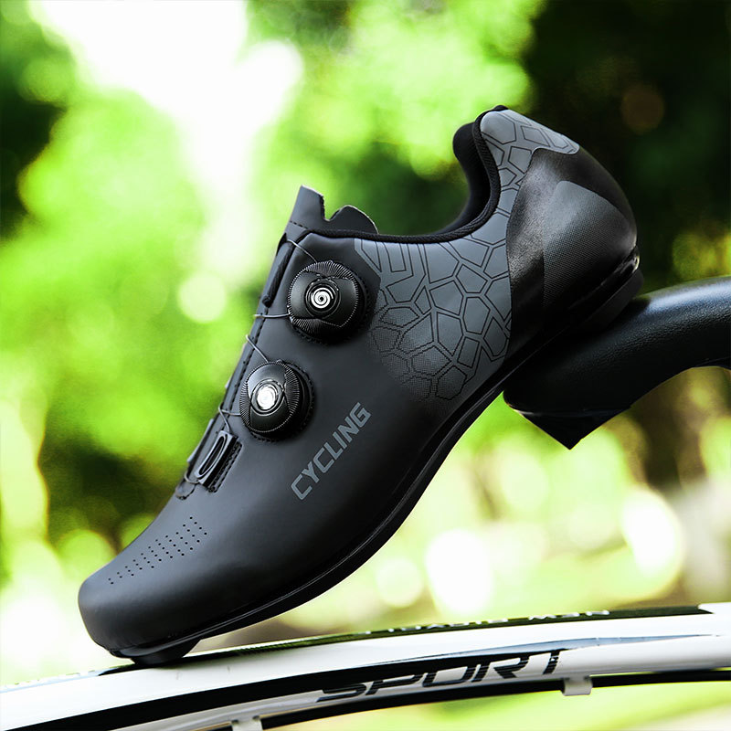 Cross-border New Road Bike Riding Shoes Lockless Casual Hard Bottom Bicycle Shoes Mountain Bike Lock Shoes Bicycle Shoes Manufacturers