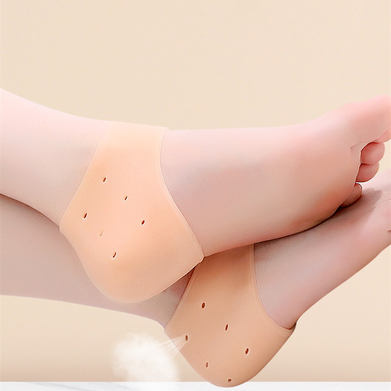 Dry Cracked Silicone Heel Protective Cover Crack Foot Protection Anti-crack Socks Moisturizing Anti-crack Foot Heel Protective Cover