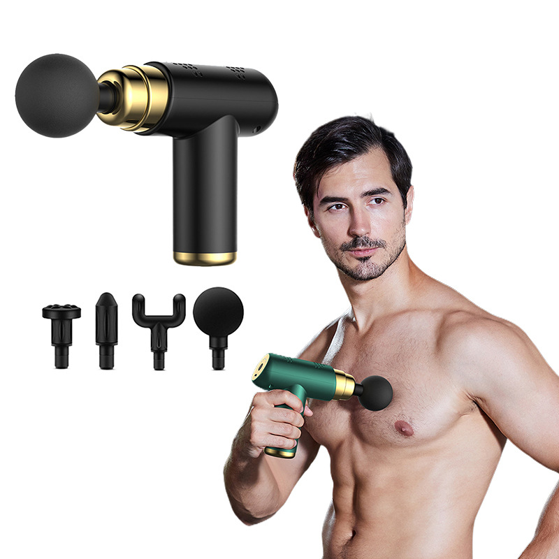 Cross-border Amazon mini fascial gun small muscle impact gun fitness home muscle relaxation physiotherapy massage gun