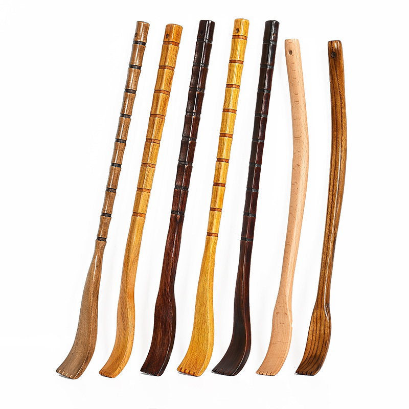 Household tickling wooden long handle does not ask for help solid wood back scratching device back massage old man Music tickling device wholesale