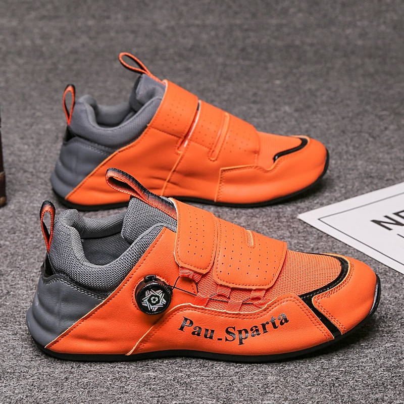 New Sports Swivel Buckle Men's Running Shoes Casual Mesh Breathable Inner Height Bag Bottom Daddy Men's Shoes Trendy