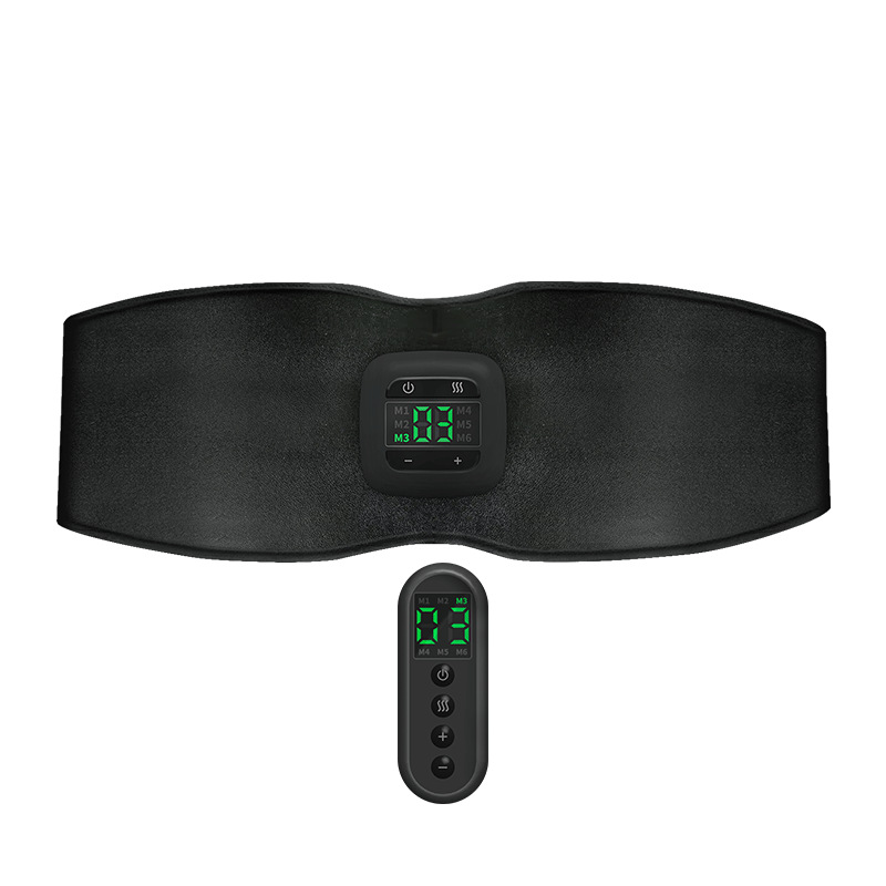 Cross-border EMS Massage Belt Fat Burning Protection Muscle Lazy Abs Sticker Fat Slipping Belt Electric Physiotherapy Fitness Equipment