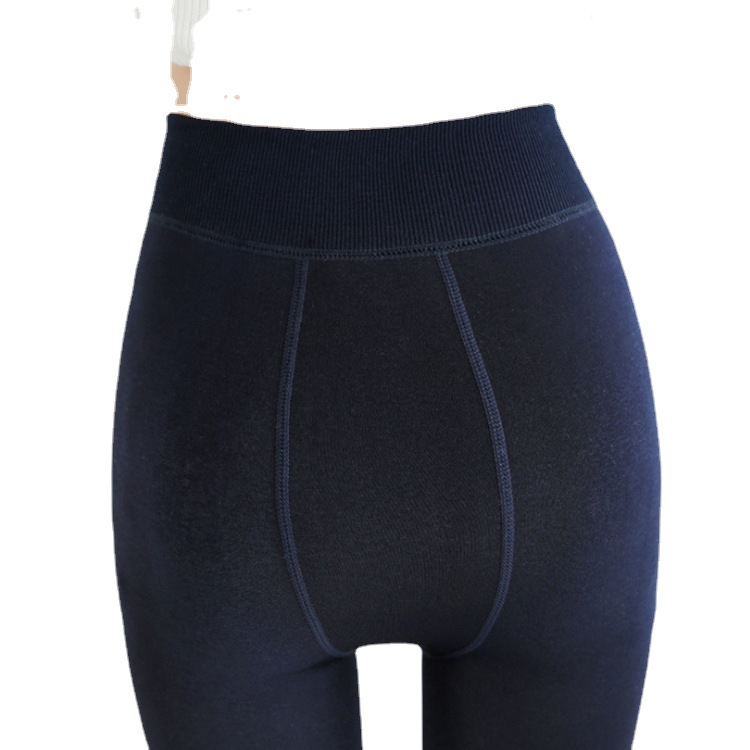 Add velvet padded Pearl velvet leggings autumn and winter foot warm pants wear one-piece pants women Factory Direct Sales