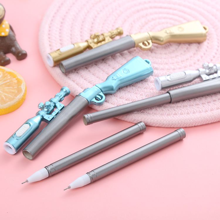 Light gun pen luminous neutral pen creative sniper rifle modeling water pen student stationery office supplies signature pen