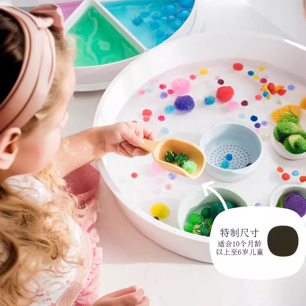 Reggio food grade silicone spoon silicone bowl kindergarten Montessori Waldorf Early Education teaching aids tools