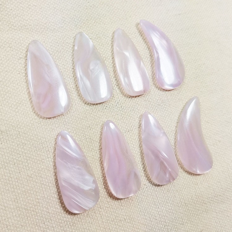 Factory wholesale color polymer guzheng nails professional playing adult children double arc guzheng armor