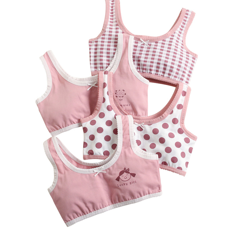Girls' underwear children's bra development vest students new cotton class a summer female treasure wholesale cross-border Cotton