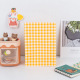 Orange square bottom paper bag 23*15 8cm; No stickers
