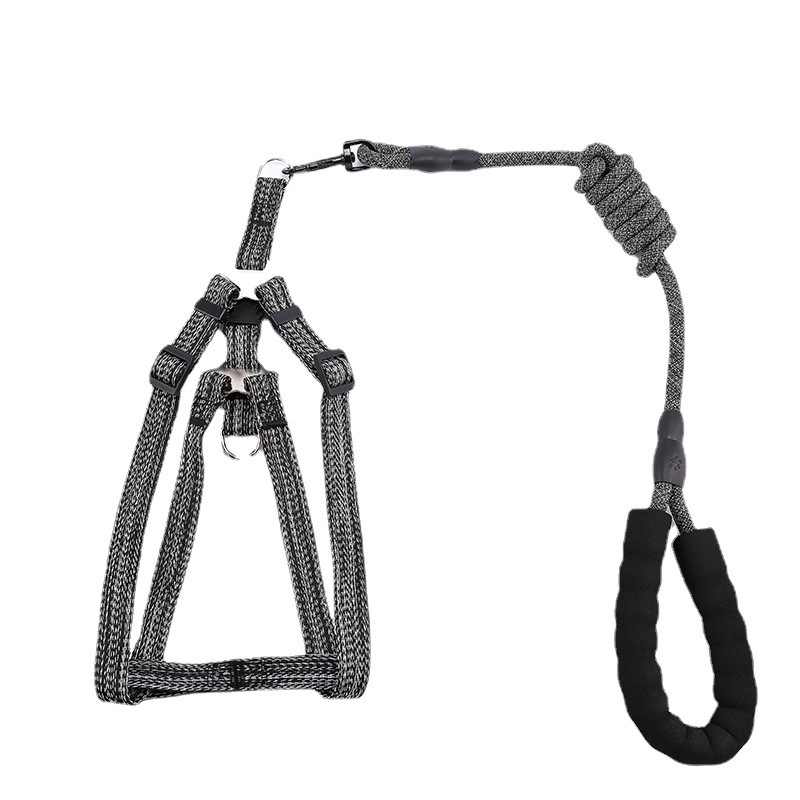 Amazon Explosions Pet Chest and Back Traction Rope Set Adjustable Dog Traction Rope Dog Walking Rope Pet Supplies