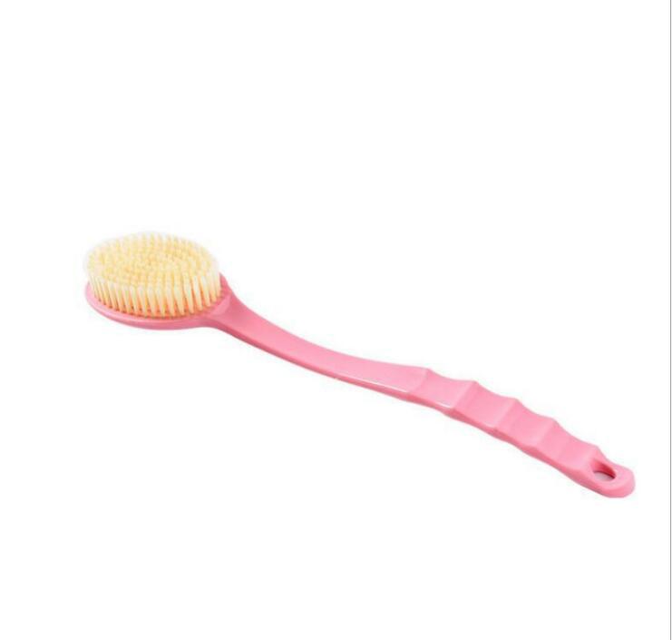 Double-sided bath ball 2-in -1 long handle bath brush bath brush soft hair massage bath brush scrubbing brush